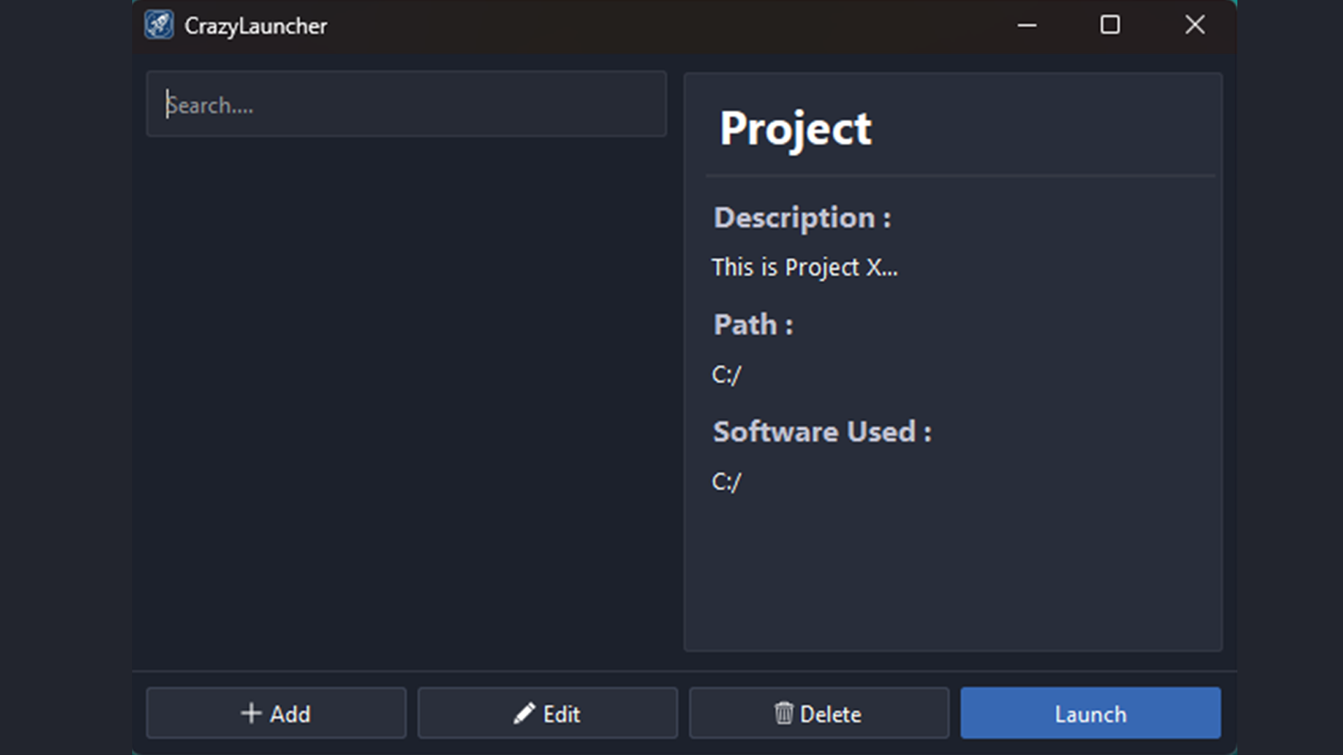 Capture d'écran de l'application